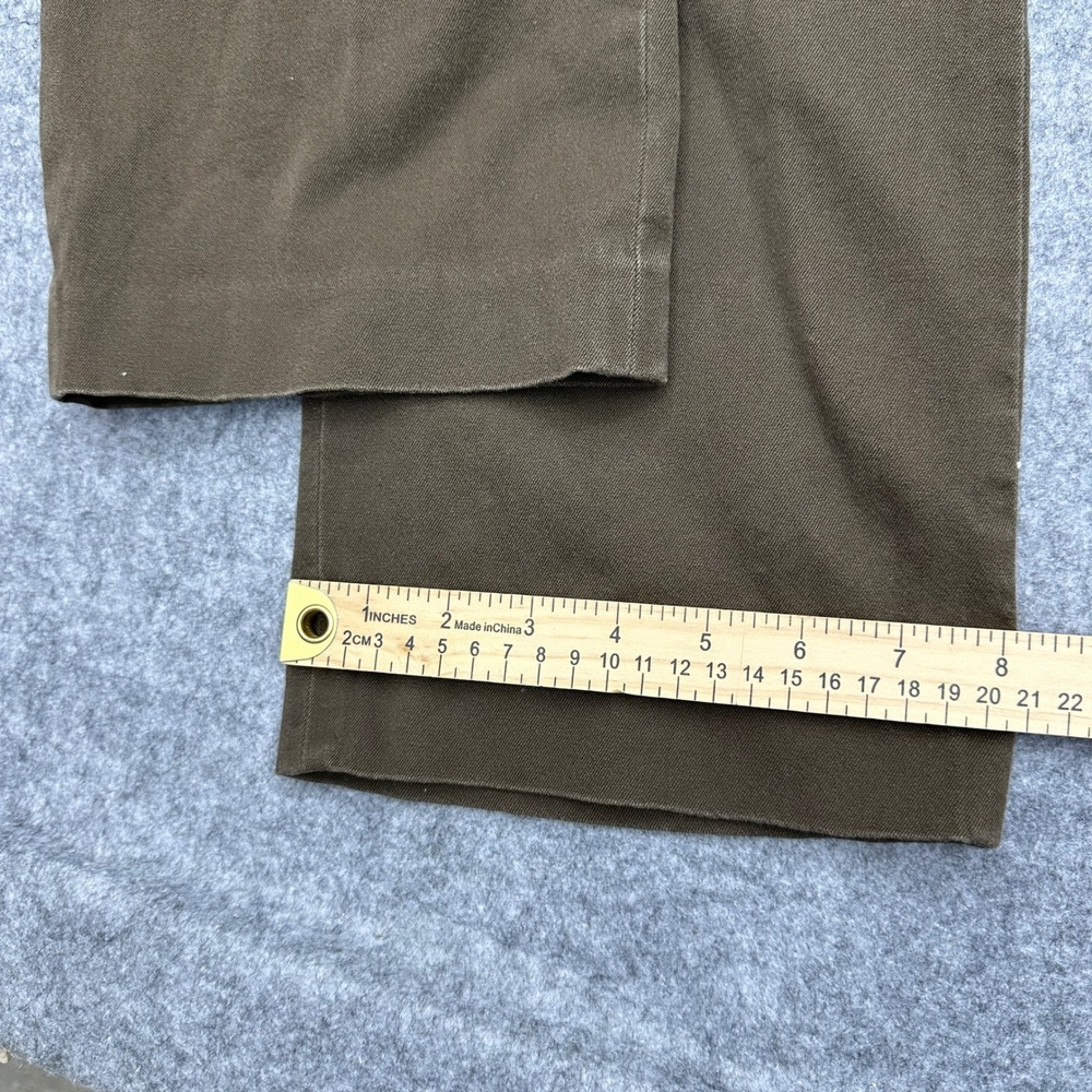 Lauren Ralph Lauren Womens 8 Brown Straight Leg Stretch Cotton Trousers Office - Picture 10 of 11